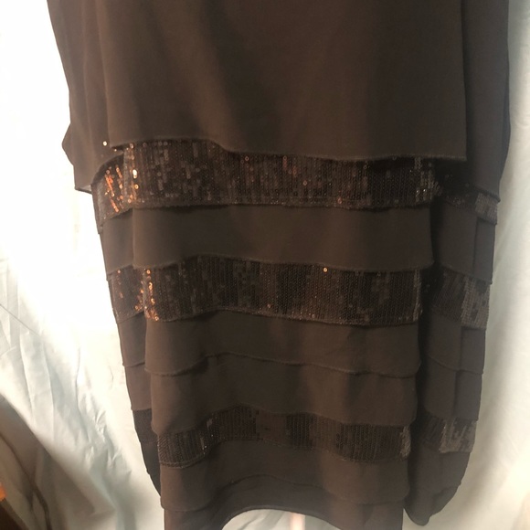 Beautiful Black Tiered Tank Sequins 30/32 - Picture 2 of 4